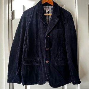 COMME DES GARÇONS SHIRT NAVY CORDUROY BLAZER